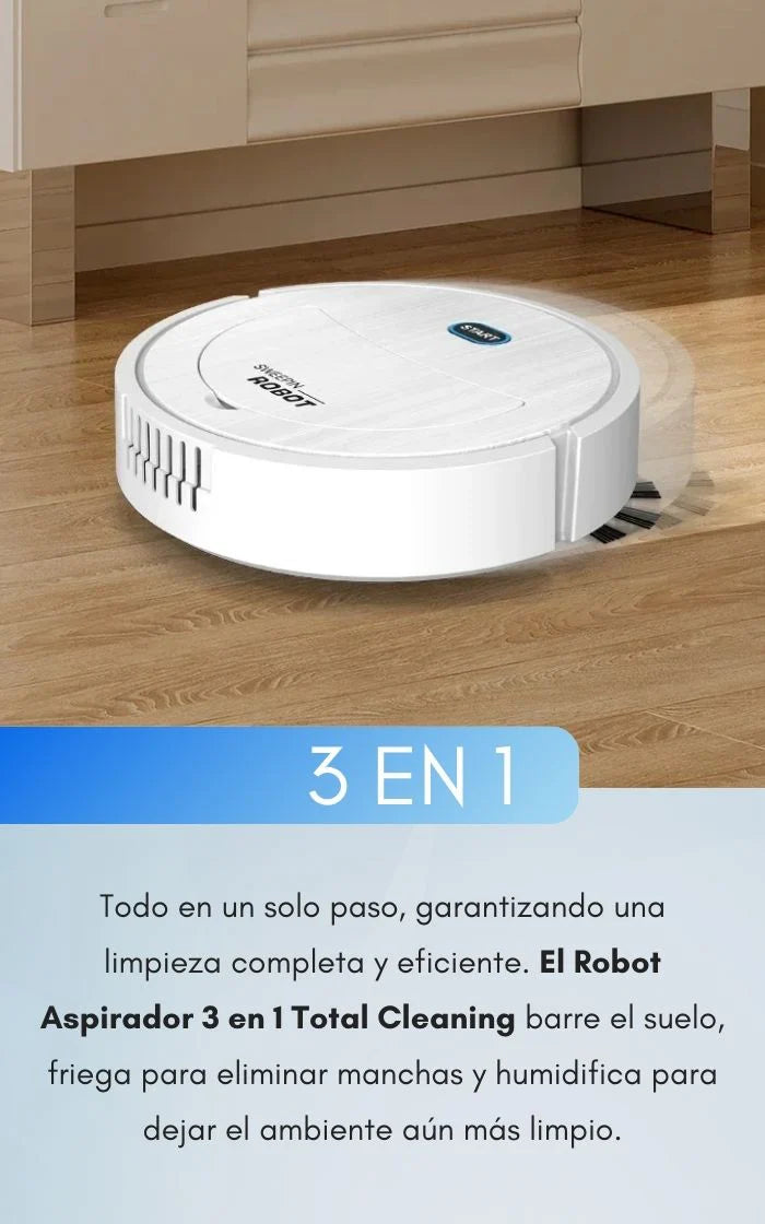 Aspiradora Robot Inteligente 3 En 1